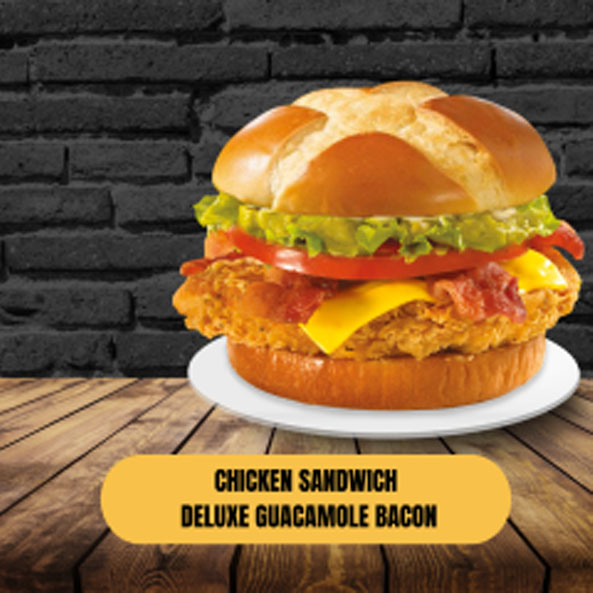 Chicken Sandwich Deluxe Guacamole Bacon