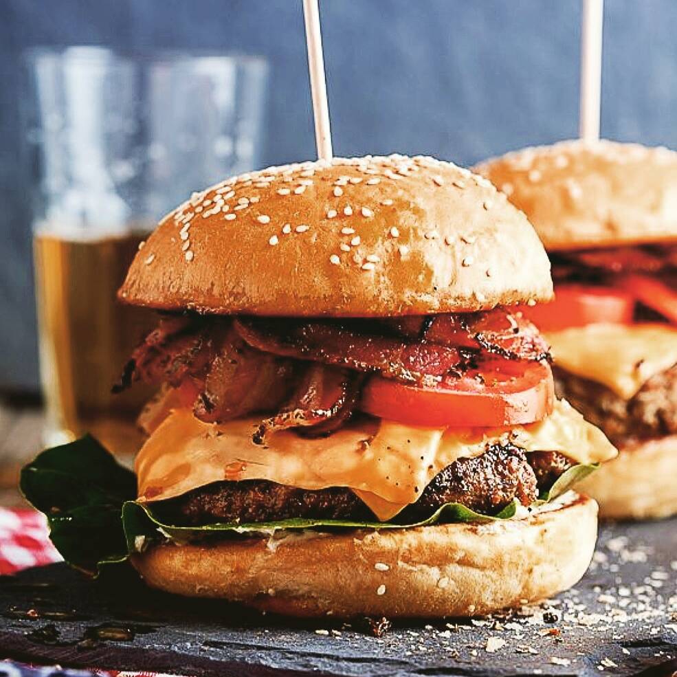 Hamburguesa Americana Con Papas