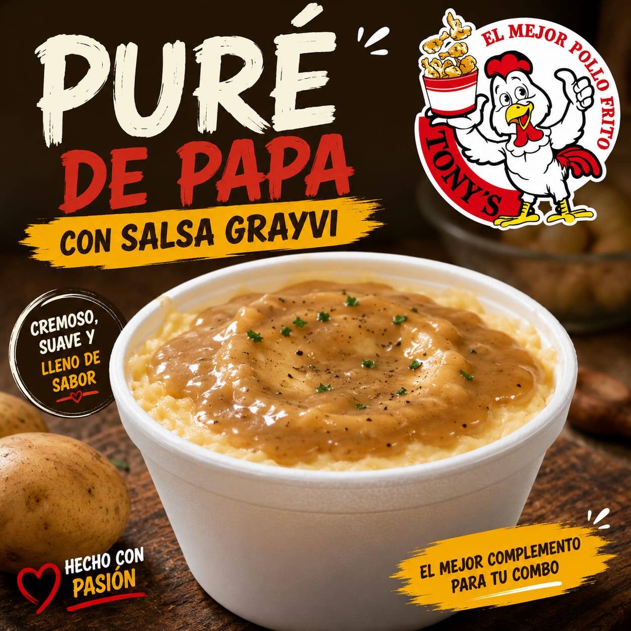 Puré de Papa con SALSA GRAVY