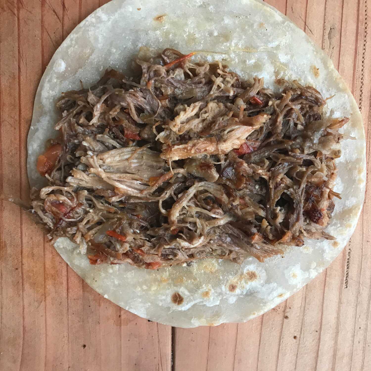 3 Tacos de Deshebrada