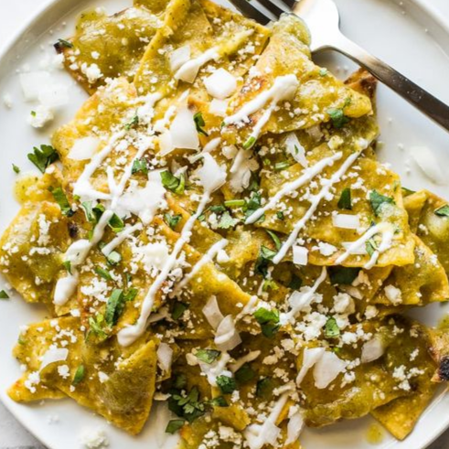 Media Ordèn de Chilaquiles Verdes