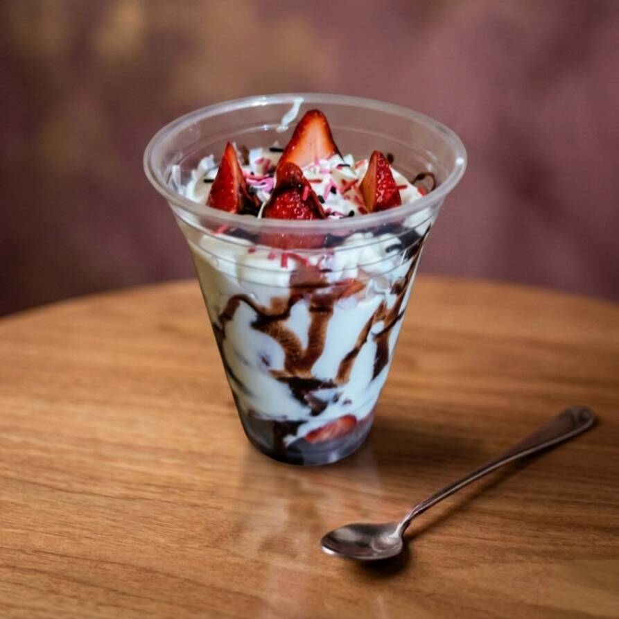 Fresas con crema