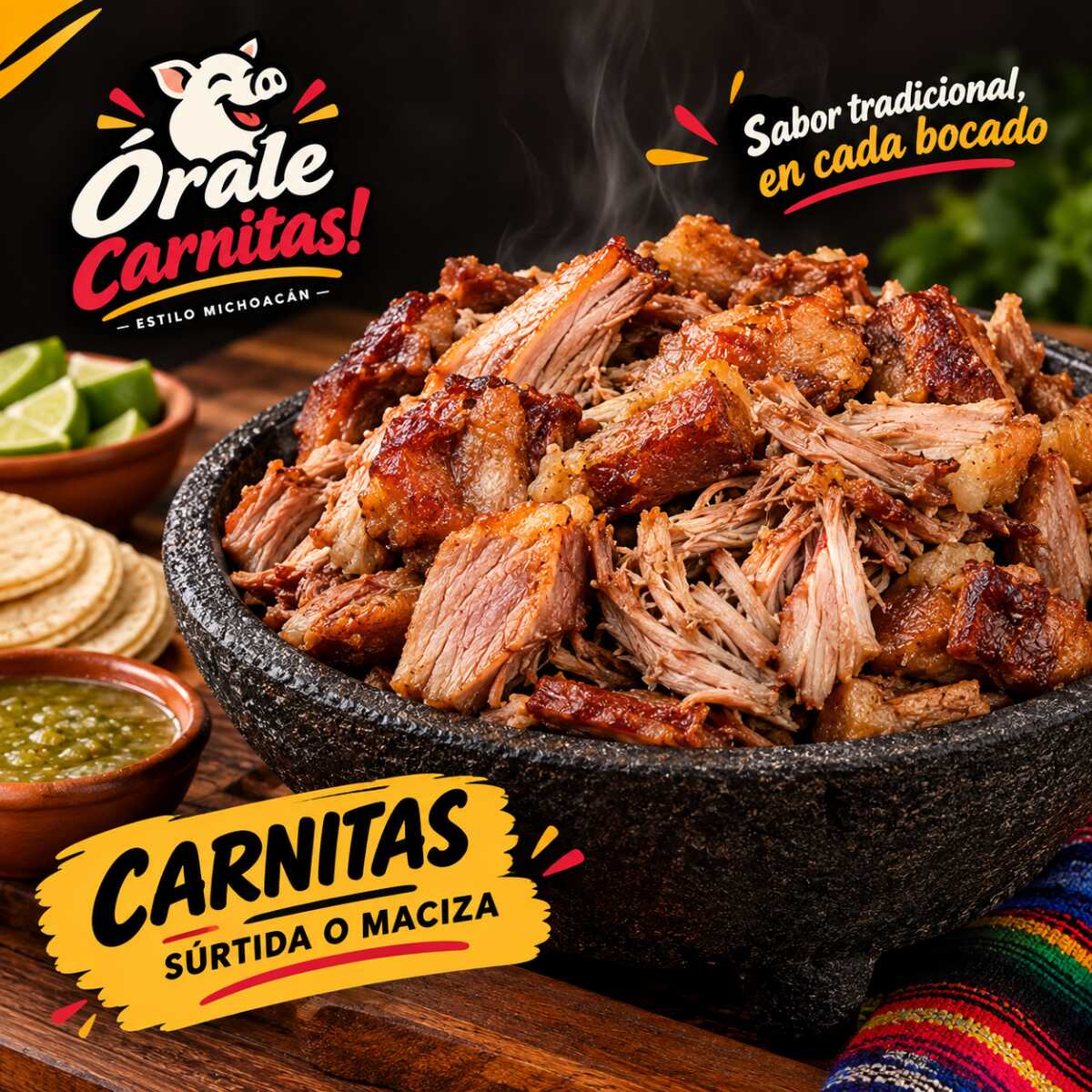 Órale Combo Pa' Compartir - ½Kg Carnitas + Chesco