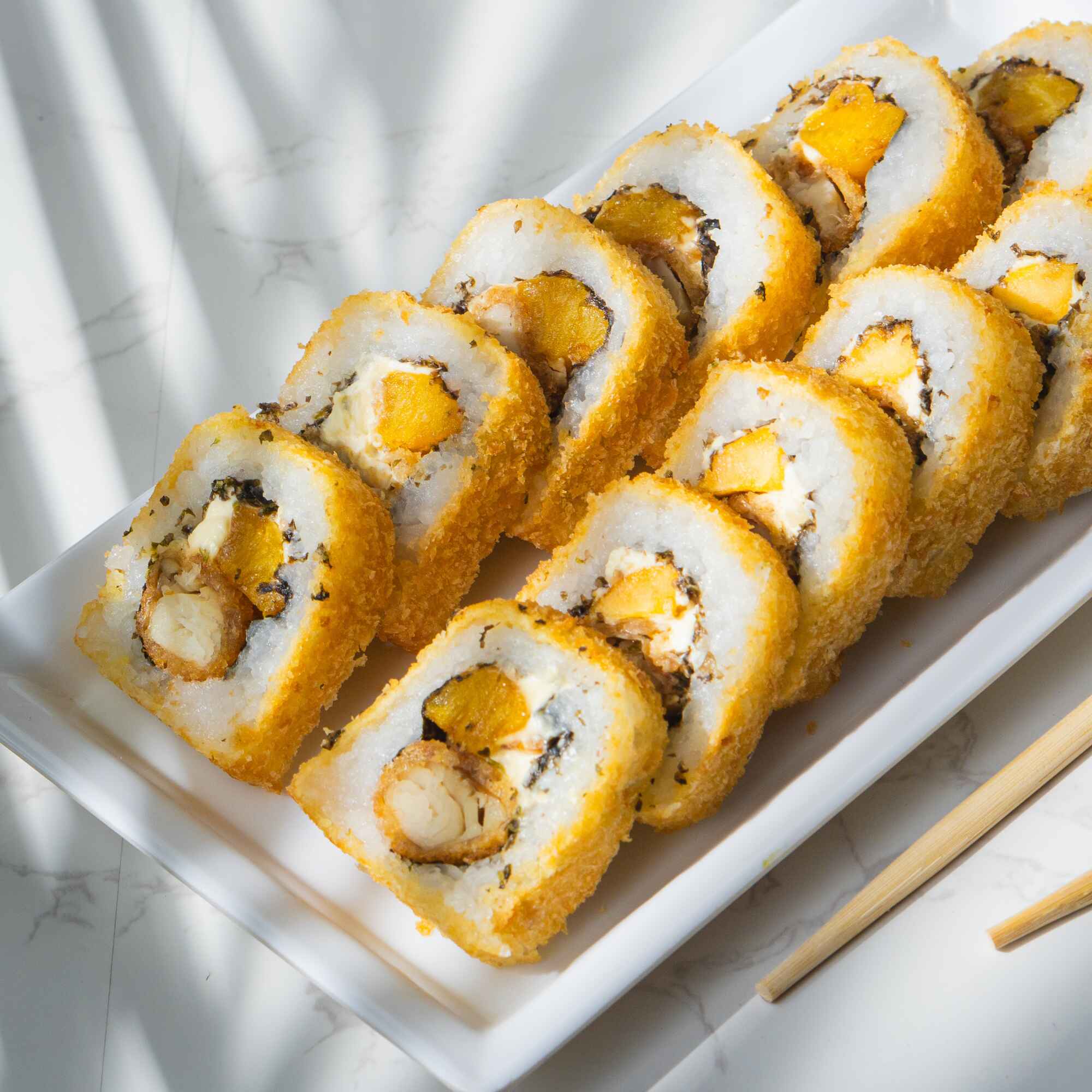 12 Bocados Tilapia Tempura Sushi