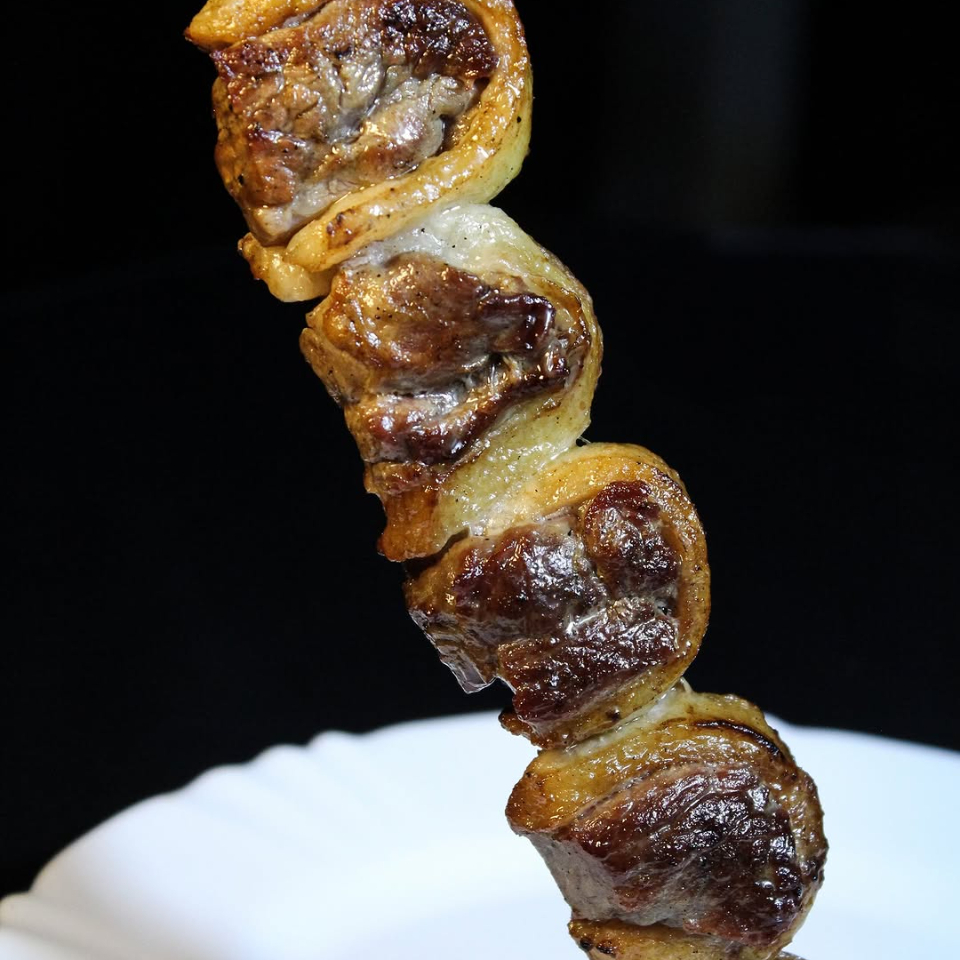 Espeto assado na Brasa.