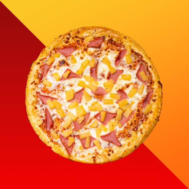 2 Pizzas Hawaiana Chicas