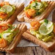 TOSTADA DE CAMARON PARA PICAR