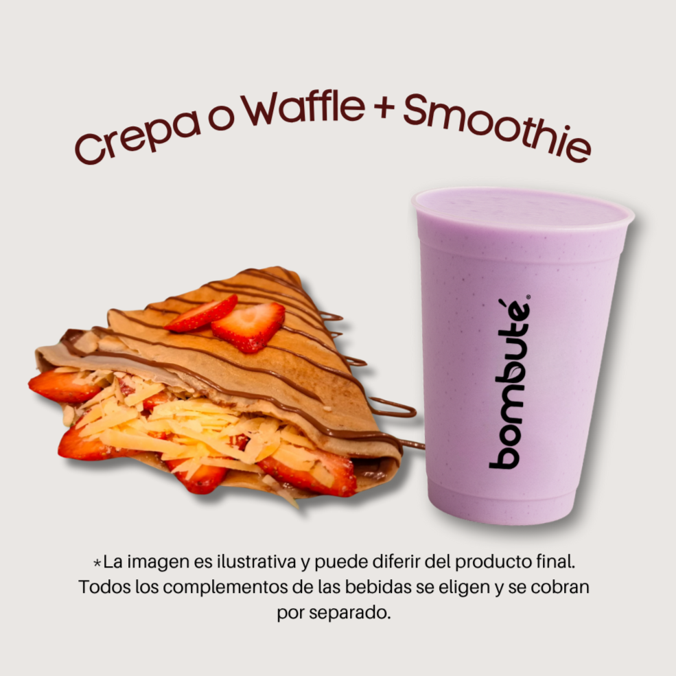 Combo Crepa o Waffle + Smoothie