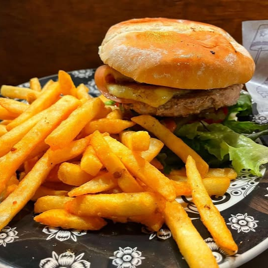 Hamburguesa de Sirloin con Papas