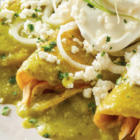 Enchiladas Verdes Sencillas