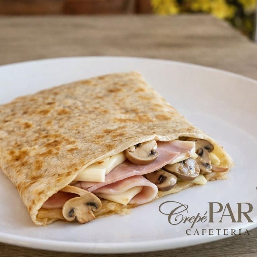 Crepa Manchego, Jamón y Champiñones