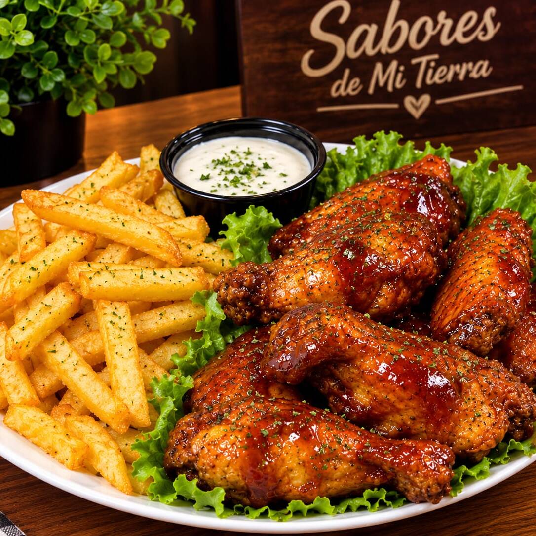 Alitas A La BBQ 6 Porciones