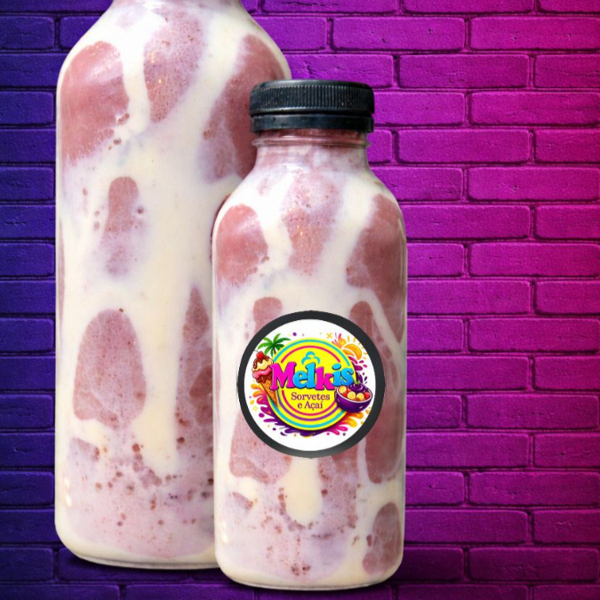 Açaí Batido com Leite condesado e Leite em Pó