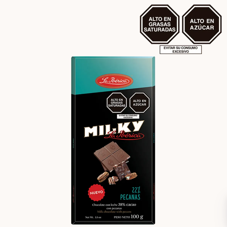 Tableta Milky Pecanas 100 g