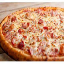 Molho, Mussarela, Presunto, Oregano.