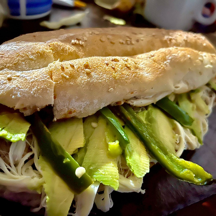 Carne Enchilada (Big torta)