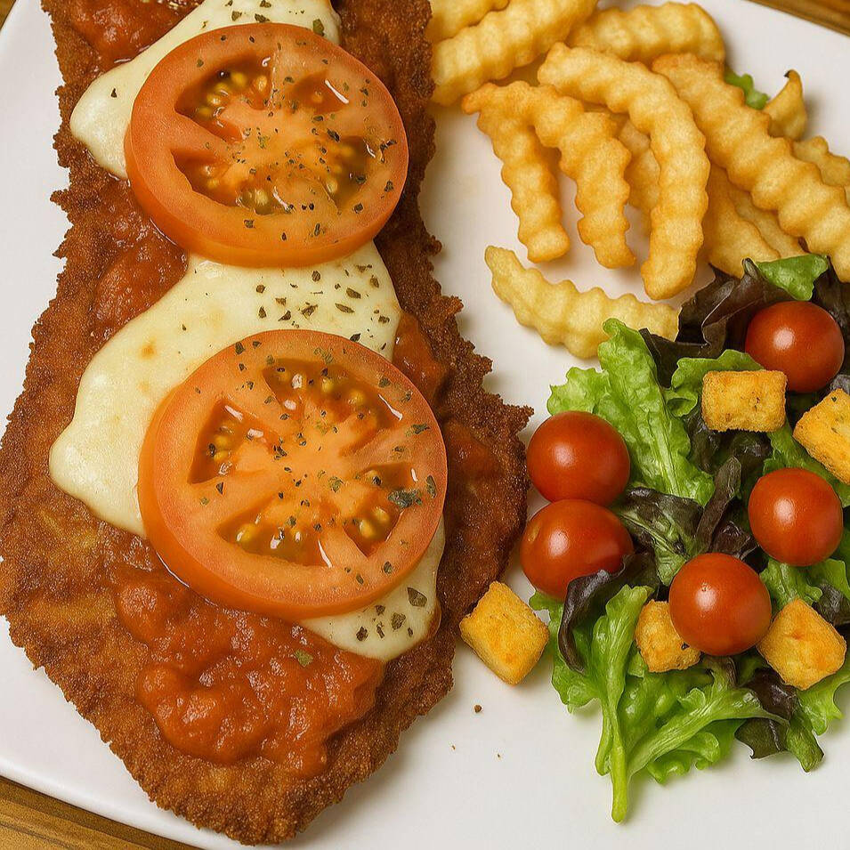 Milanesa Italiana + Papas