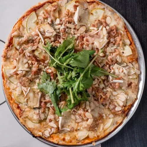 Pizza Grande Manzana y Queso Azul