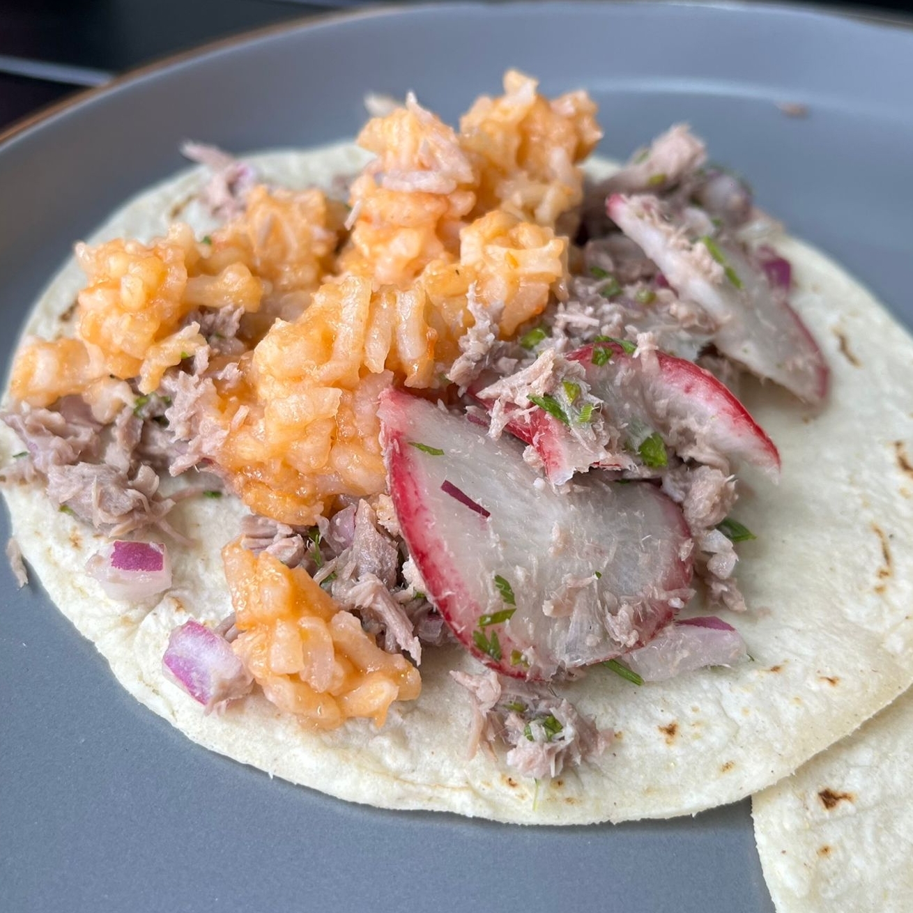 TACO DE SALPICON DE RES