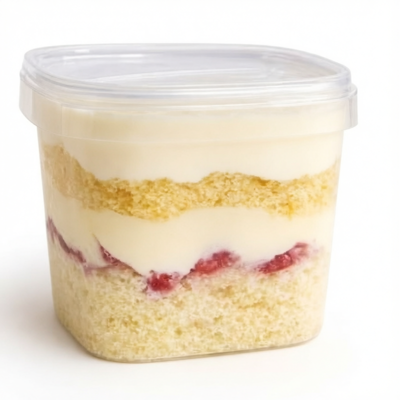 Nosso bolo de pote combina massa fofinha, um creme de Leite Ninho super cremoso e morangos frescos que trazem o toque perfeito de suavidade e frescor. Cada camada foi pensada para derreter na boca e entregar aquele sabor que conquista na primeira colherada.