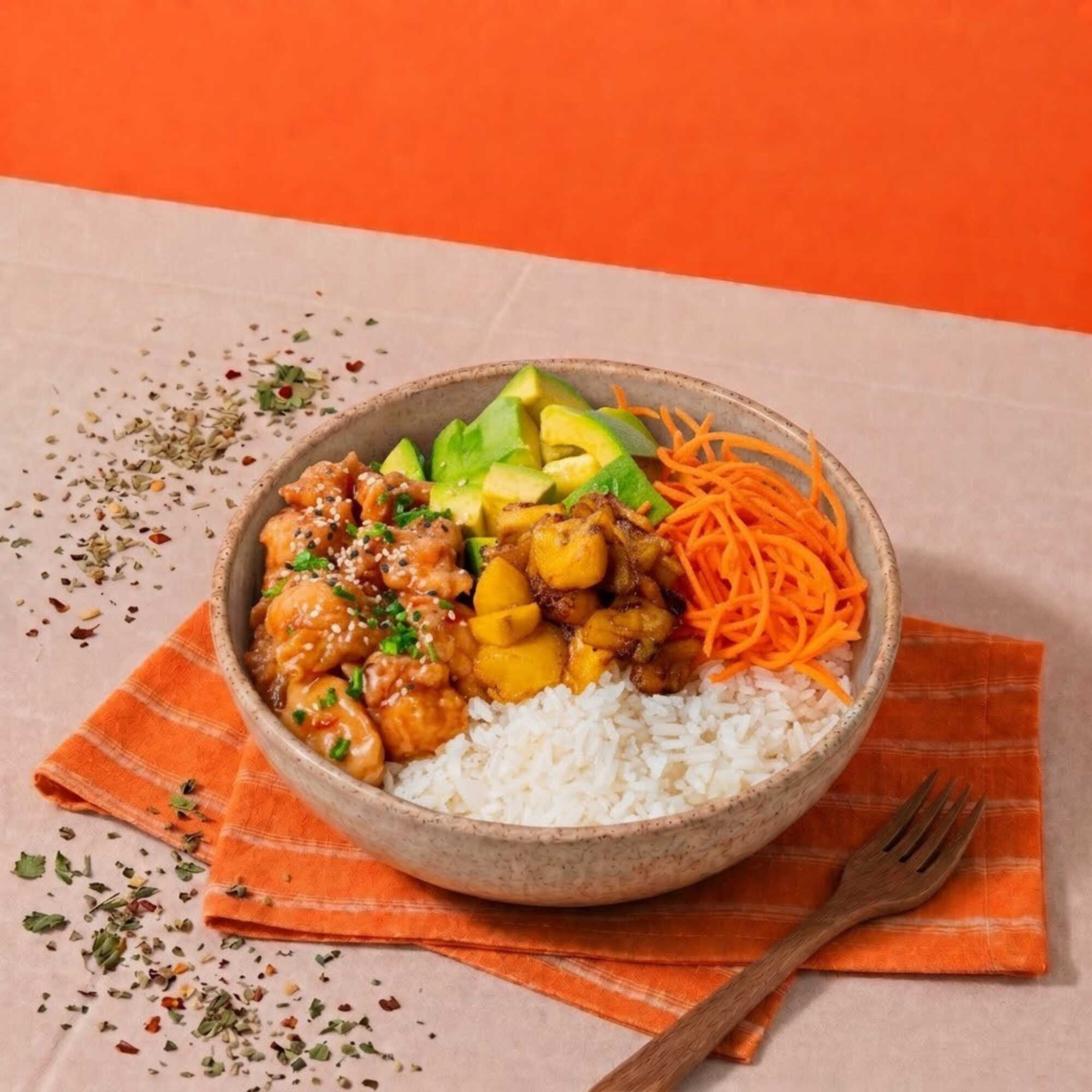 Menú Pollo Teriyaki Bowl