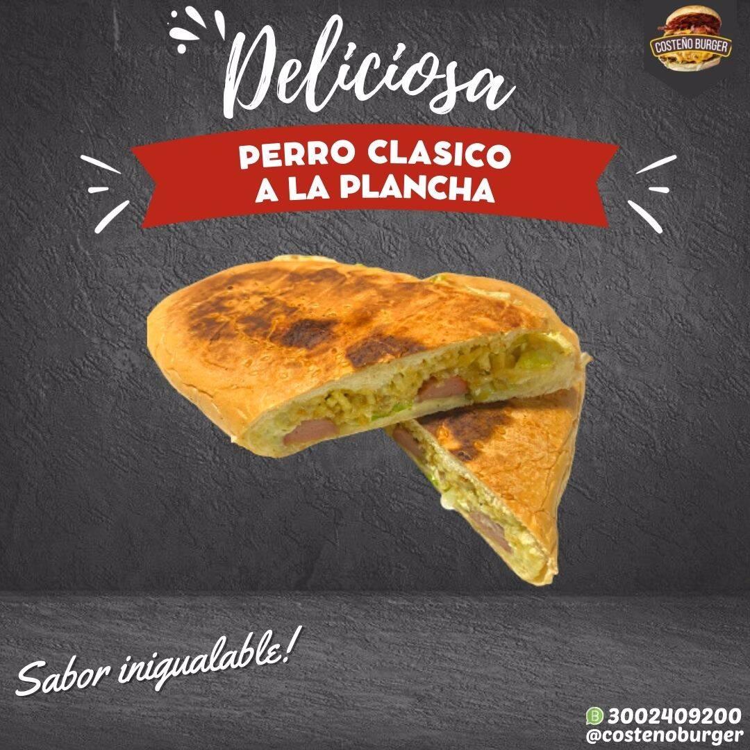 PERRO A LA PLANCHA + PAPAS FRANCESAS