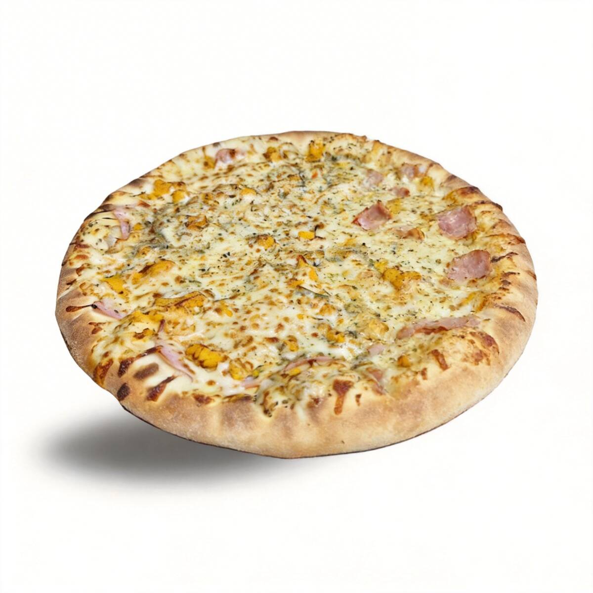 Presunto, frango desfiado e mussarela