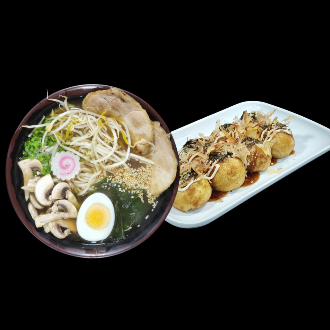 Combo Individual Ramen y Takoyakis