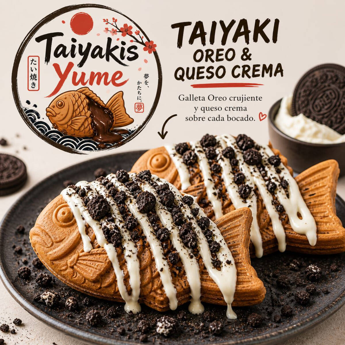 Taiyakis Oreo