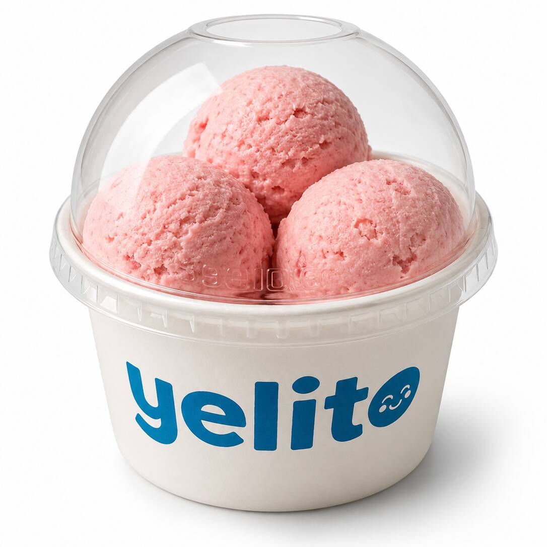 Helado de Fresa Mediano