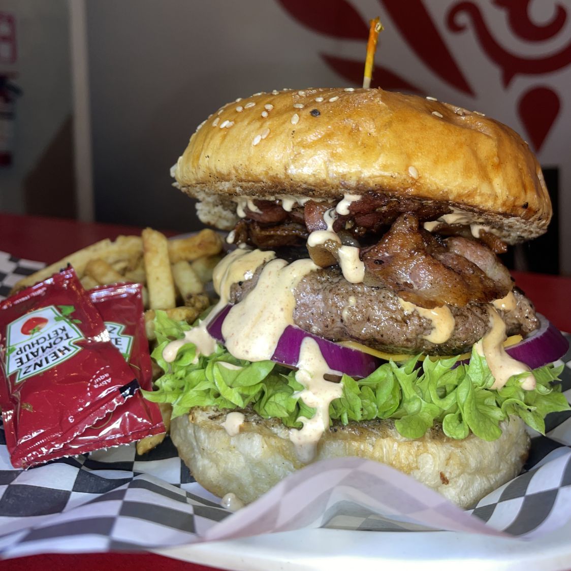 Hamburguesa de Tocino