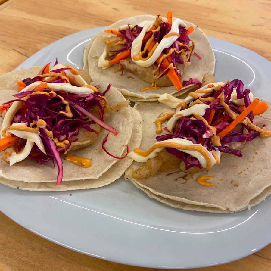 Orden de Tacos de Pescado Capeado