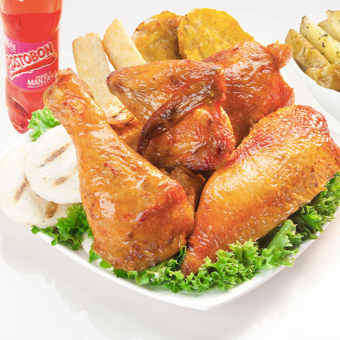 1/2 Pollo + 4 Acompañamientos