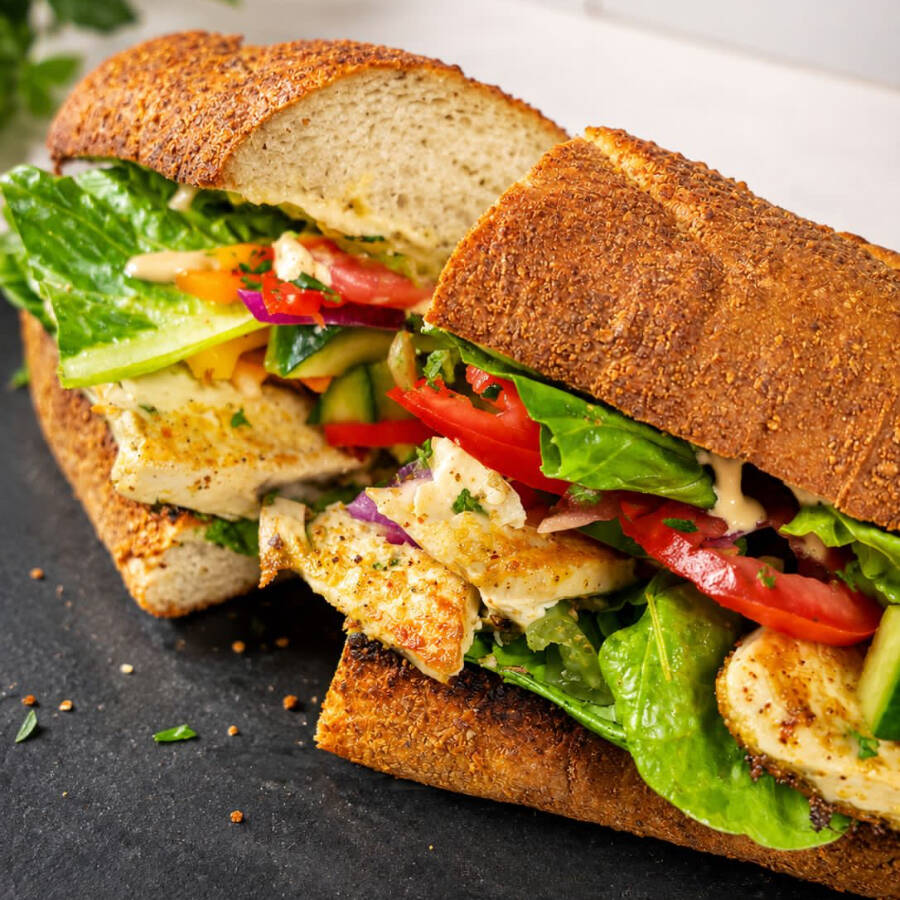 Baguette vegetariano