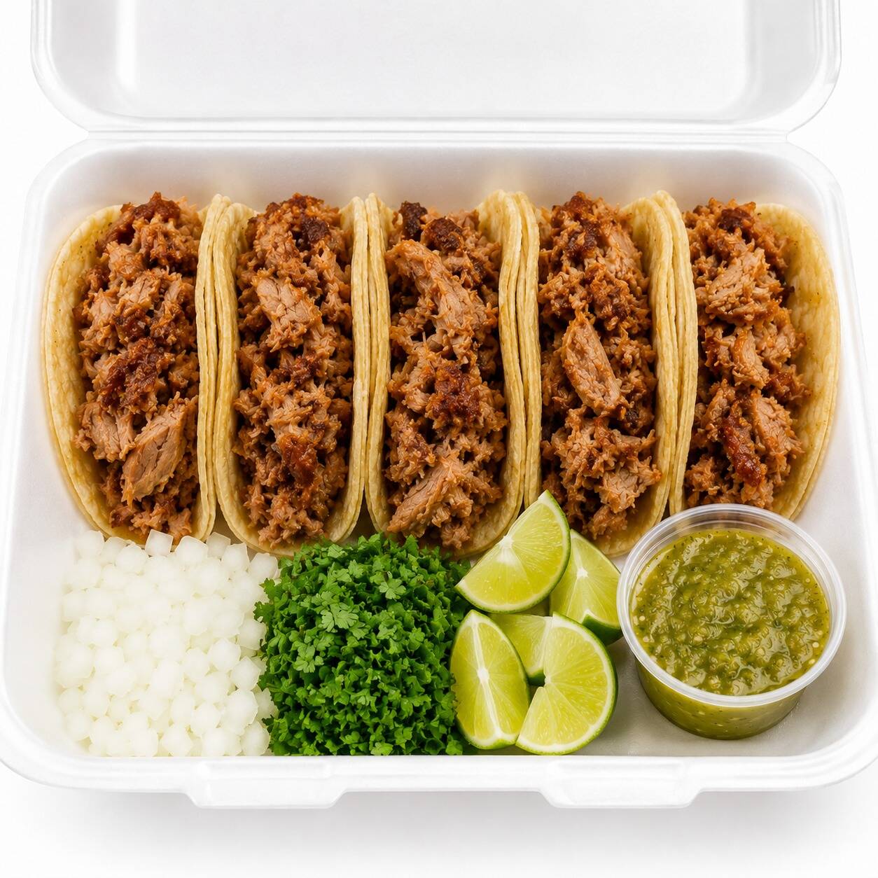 Orden de 5 Tacos de Carnitas