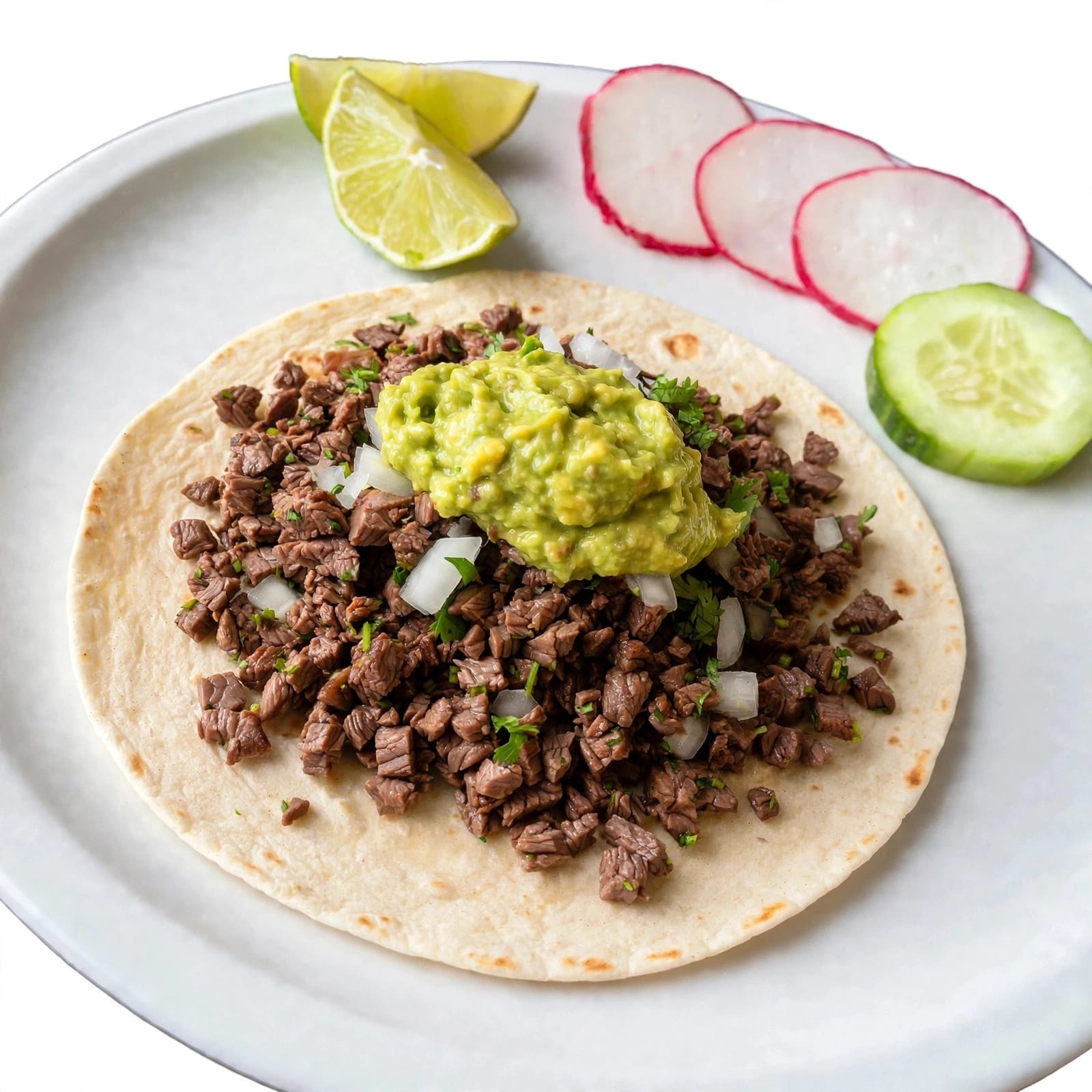 Taco Asada de Harina