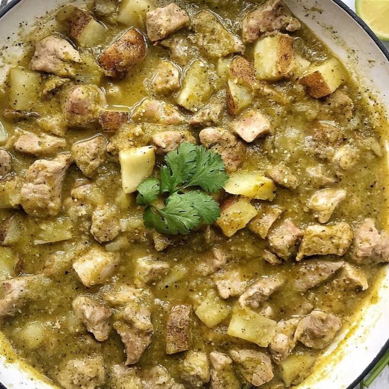 Puerco Guisado en Salsa Verde 1kg