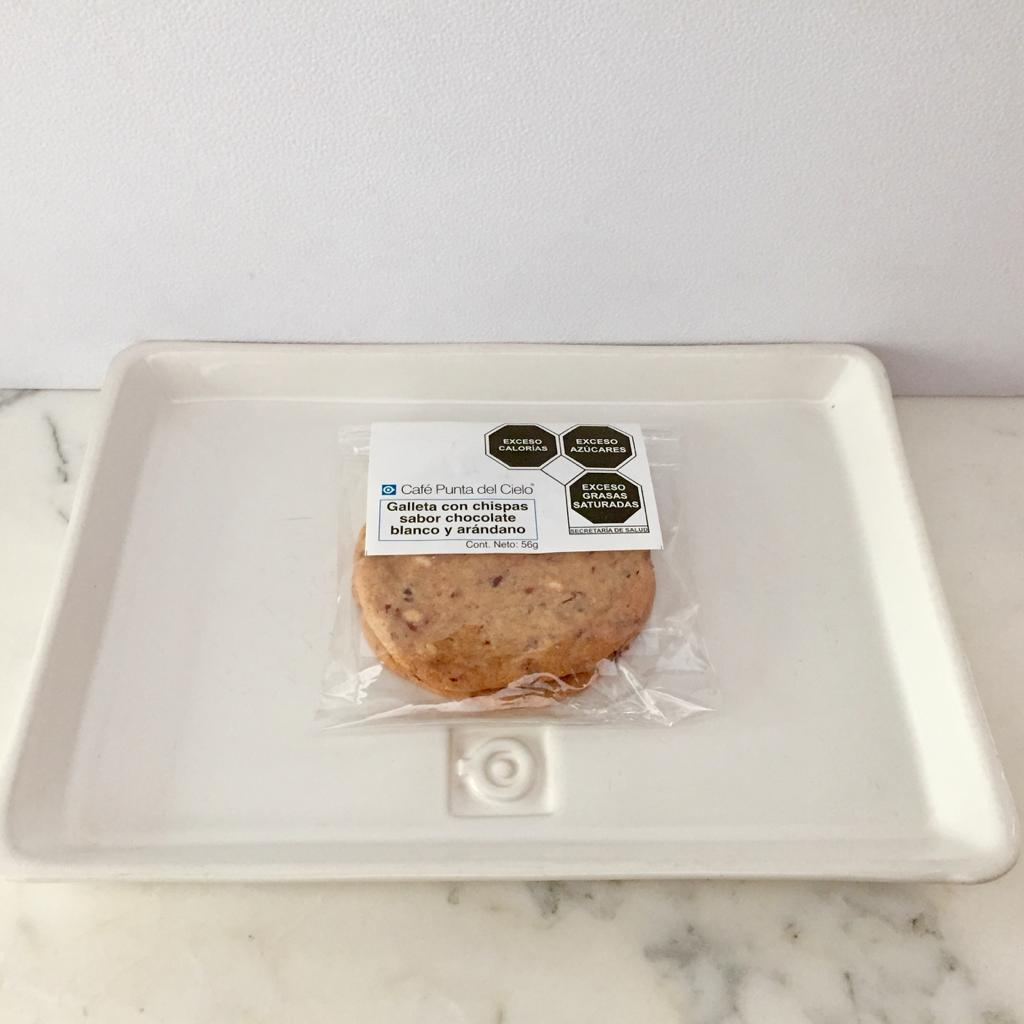 Galleta de Chocolate Blanco con Arándano
