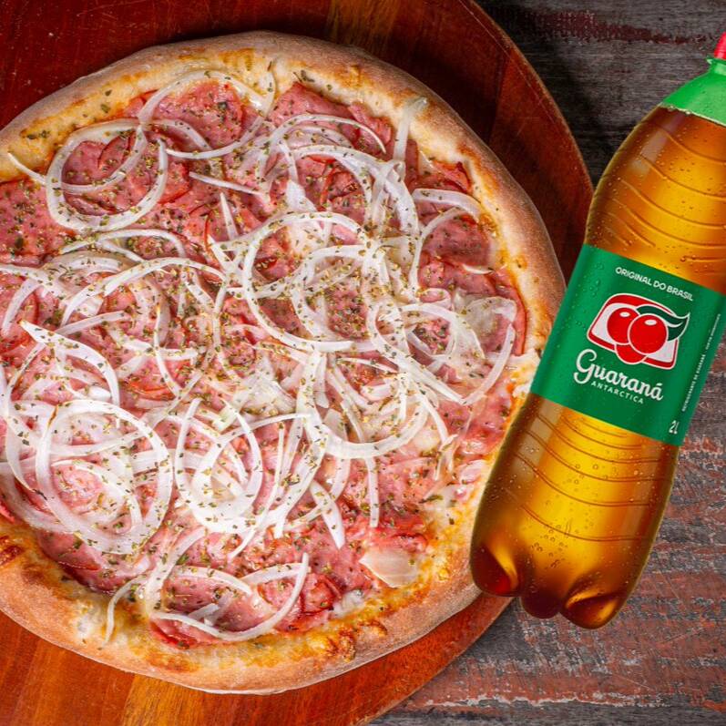 PIZZA GRANDE 8 FATIAS + GUARANA 1 LITRO