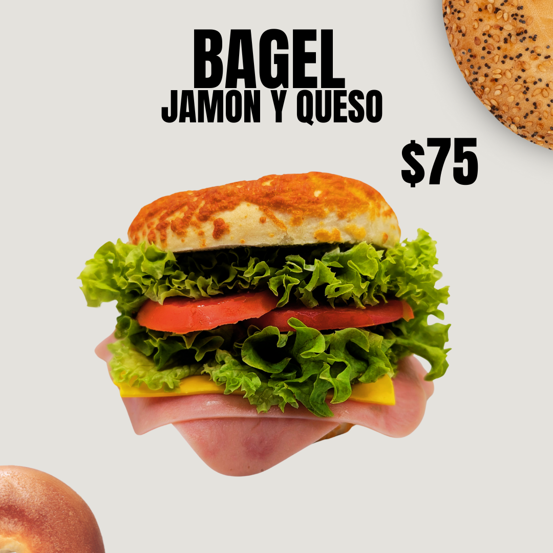 Bagel Jamon y Queso.