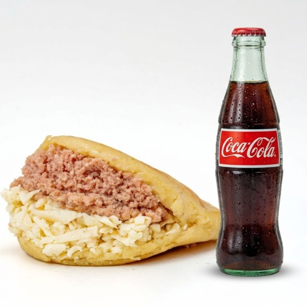 Arepa Diablito y Queso más Coca Cola 400 Ml