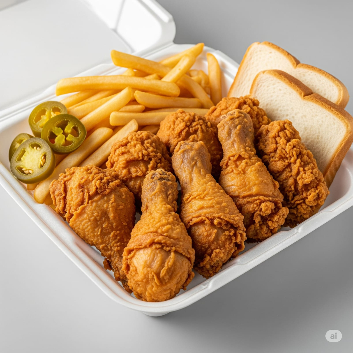 pollo frito 8 piezas