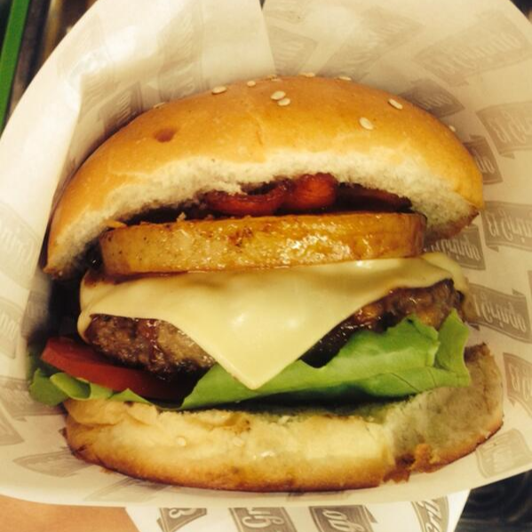 Hamburguesa especial hawaiana