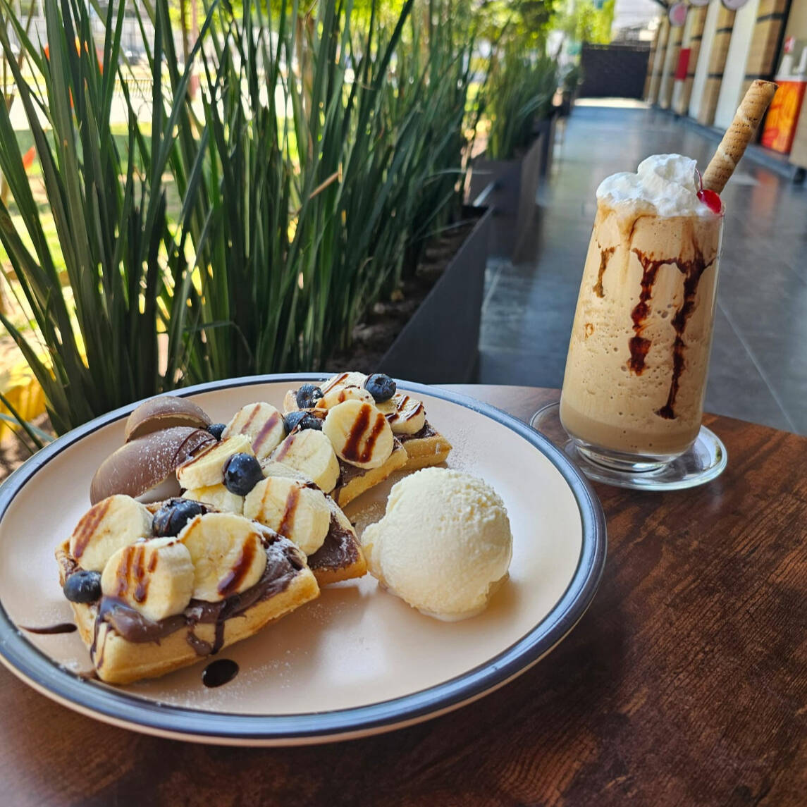 Waffle mas Frappe