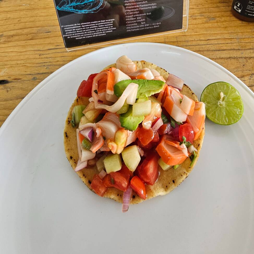 TOSTADA CEVICHE SURIMI