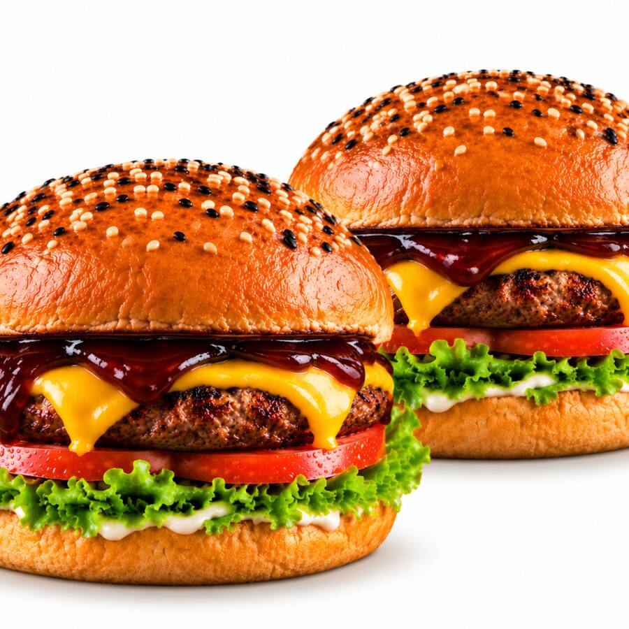 2 Hamburguesas con Queso a 27.90