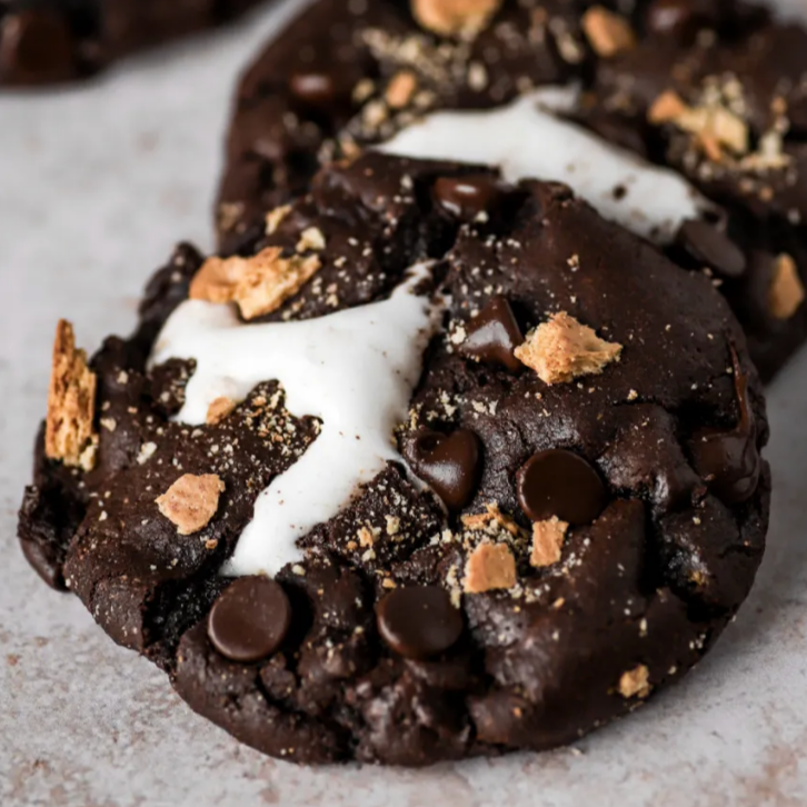 Galleta Gigante Doble Chocolate con Malvavisco