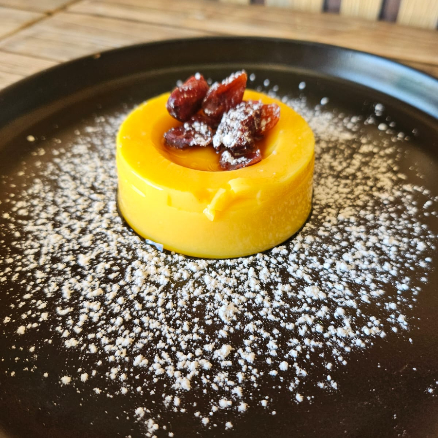 Flan-tastico con Arándanos