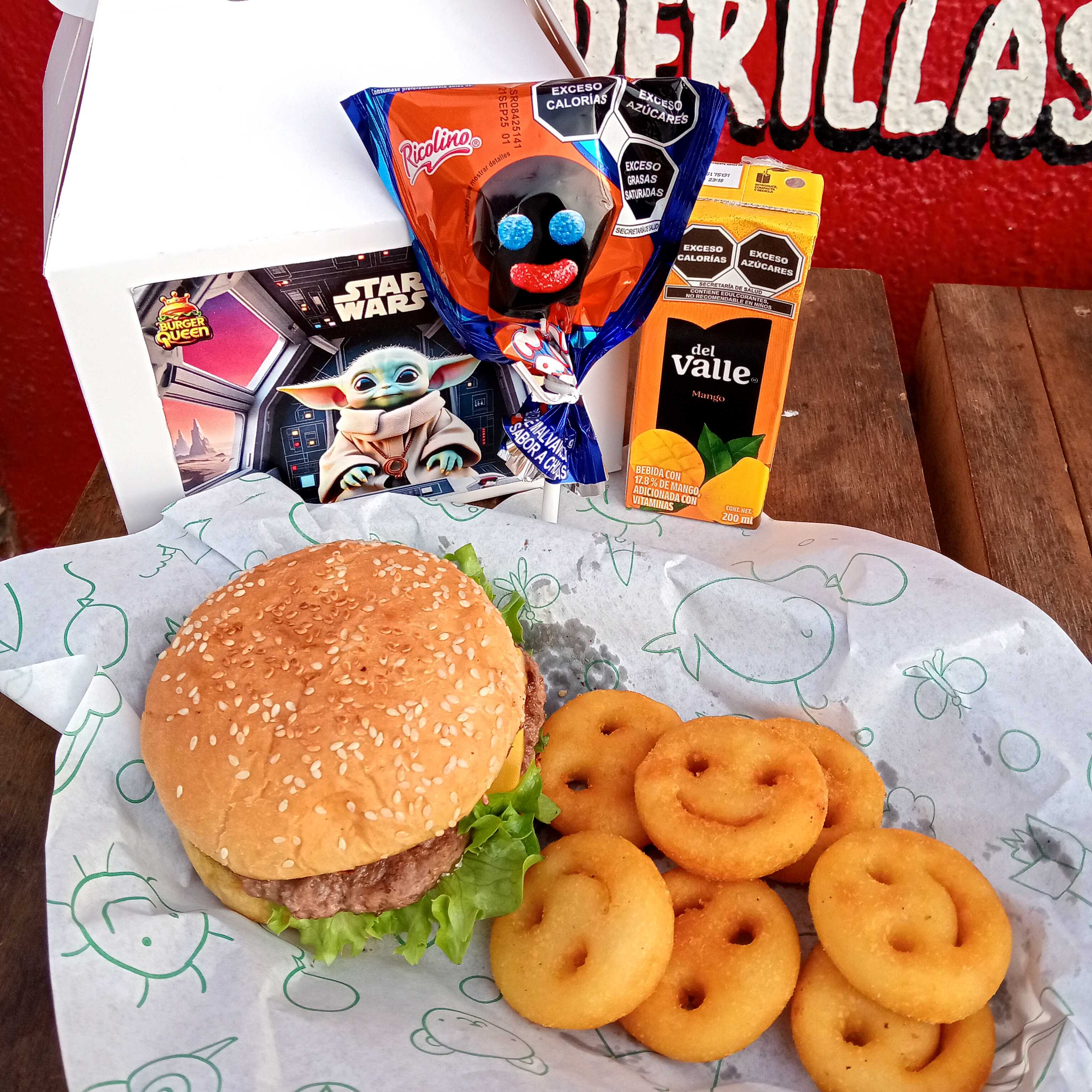 Cajita happy kidz /hamburgesita