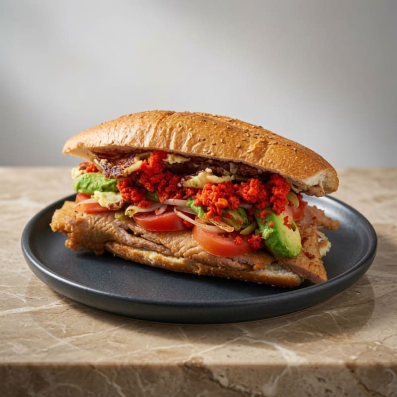 Torta de Arrachera (arr)